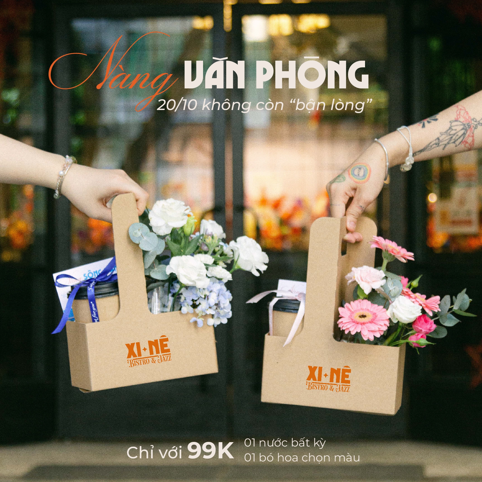 NÀNG VĂN PHÒNG, 20/10 CHỊ EM KHÔNG CÒN 'BẬN LÒNG' CHỈ TỪ 99K